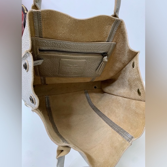 Borge Garveri for J.Crew Soft Metallic Pebbled Leather Tote Bag - Picture 11 of 16